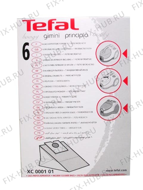 Большое фото - Мешок (пылесборник) для электропылесоса Tefal XC000101 в гипермаркете Fix-Hub