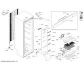 Схема №1 GSN58FW40H с изображением Дверь для холодильной камеры Bosch 00711749