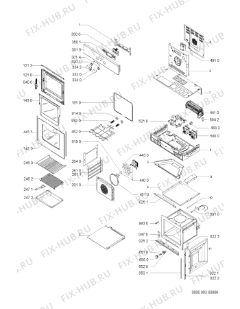 Схема №1 G2P 64F/WH с изображением Панель для духового шкафа Whirlpool 481245248222
