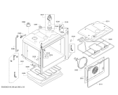Схема №4 HBR43B250B с изображением Фронтальное стекло для плиты (духовки) Bosch 00683300