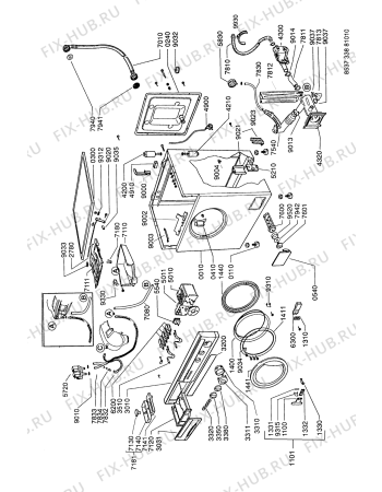 Схема №2 AWG 338/C1 с изображением Электропроводка для стиралки Whirlpool 481232118103