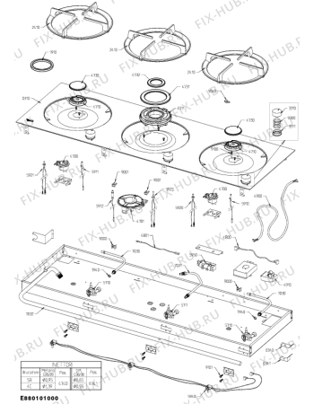 Схема №1 ACM 427/IX/F с изображением Втулка для плиты (духовки) Whirlpool 480121101712