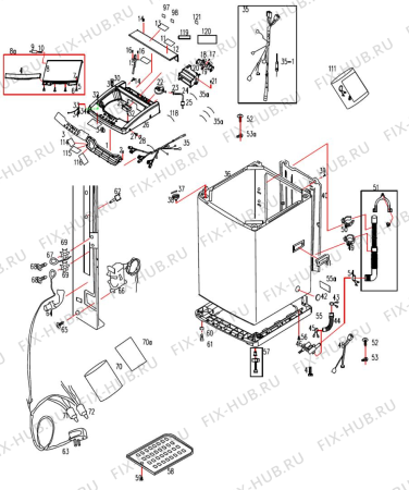 Схема №2 IASTL8050WH с изображением Труба для стиралки Whirlpool 488000532903