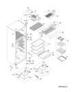 Схема №4 WTH5214 NFX с изображением Дверка для холодильника Whirlpool 482000012644