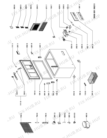 Схема №1 GTL 2243/2 GTL 2243/2 WS с изображением Дверь для холодильной камеры Whirlpool 481944268734