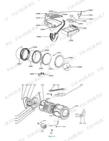 Схема №1 W 8S с изображением Помпа для стиралки DELONGHI ML40010600
