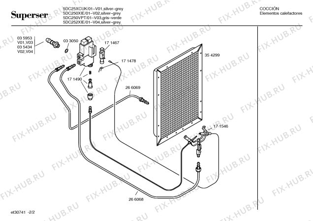 Схема №2 2DC270XS Bosch с изображением Анализатор воздуха для электрообогревателя Bosch 00495890