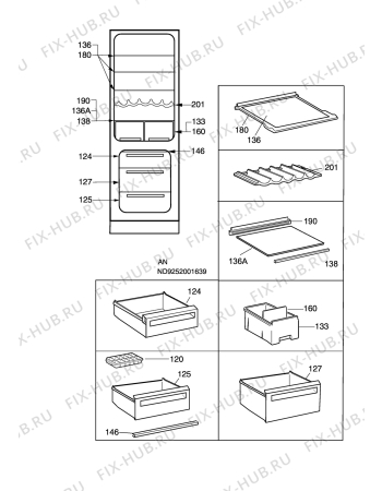 Взрыв-схема холодильника Rosenlew RJP801 - Схема узла C10 Interior