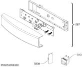 Схема №1 SKB61221AF с изображением Модуль (плата) управления для холодильной камеры Aeg 8074592331
