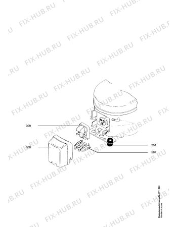 Взрыв-схема холодильника Aeg S1672-5 I - Схема узла Motor