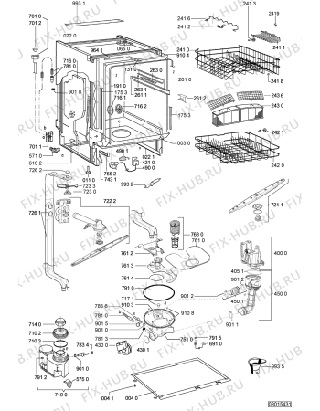 Схема №2 KFID60A (F091706) с изображением Сенсорная панель для посудомоечной машины Indesit C00313799