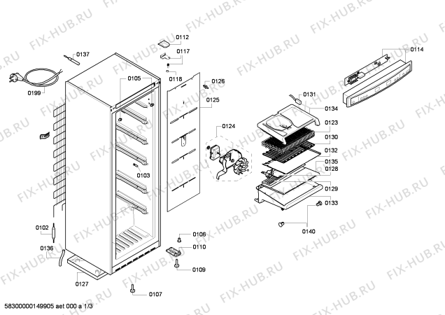 Схема №3 GN86VCYL3H с изображением Клапан для холодильника Bosch 00702719