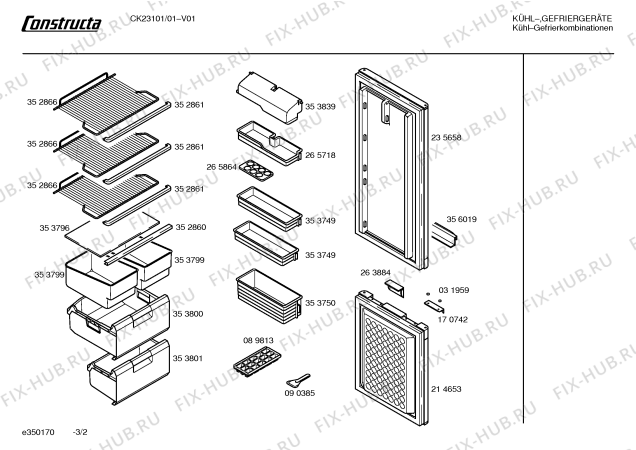 Схема №1 CK23101 с изображением Дверь для холодильника Bosch 00235658