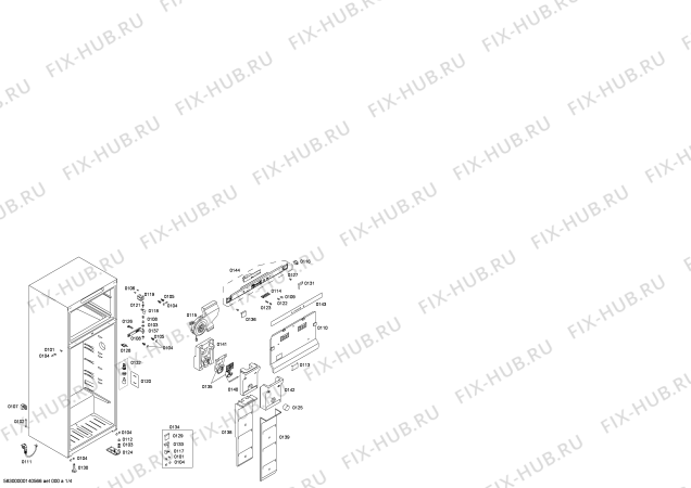 Схема №4 KDN30X04 с изображением Датчик температуры для холодильной камеры Bosch 00615679