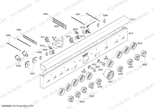 Схема №12 PG486GEBS с изображением Кабель для плиты (духовки) Bosch 00496008