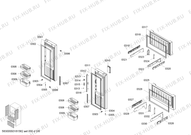 Схема №6 KMF40A60TI с изображением Изоляция для холодильной камеры Siemens 00791479