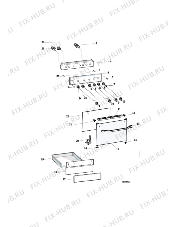 Схема №3 ACMK 6433/IX с изображением Панель для духового шкафа Whirlpool 482000091652