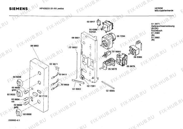 Схема №3 HF430249 DUO3214Z-W с изображением Панель для микроволновки Siemens 00085853