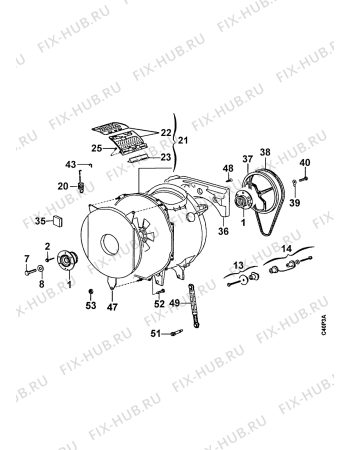 Взрыв-схема стиральной машины Curtiss TL852V - Схема узла Functional parts 267