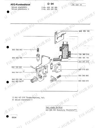 Взрыв-схема посудомоечной машины Aeg LAVDELUXE EL U - Схема узла Section6
