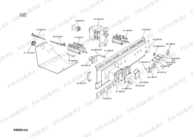 Схема №2 HB607116 с изображением Клемма для плиты (духовки) Siemens 00049191