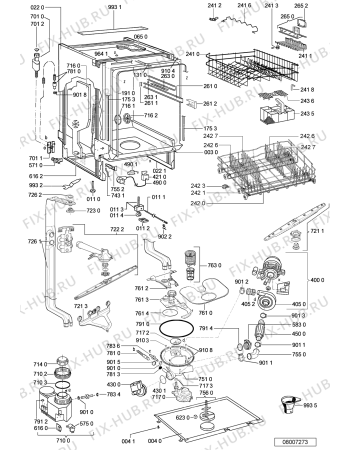 Схема №2 ADG 9994 с изображением Панель для посудомоечной машины Whirlpool 480140101269