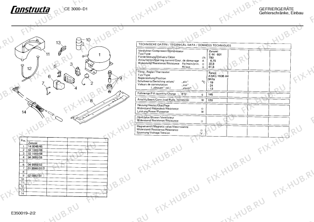 Схема №1 CE3000 с изображением Планка для холодильной камеры Bosch 00202149