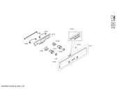Схема №6 HB63G1541F с изображением Панель управления для плиты (духовки) Siemens 00747766