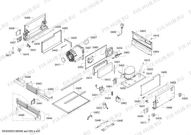 Схема №3 RW464361AU Gaggenau с изображением Силовой модуль для холодильника Bosch 00749118