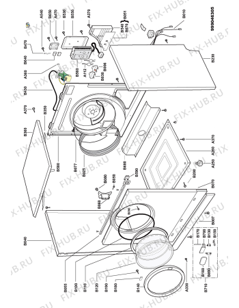Схема №3 MYU055MCWG OS с изображением Электромотор Whirlpool 481236178045