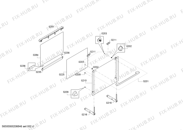 Схема №6 E2ACP7FN1 с изображением Панель управления для плиты (духовки) Bosch 11020809