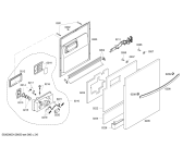 Схема №3 DWHD64CS Thermador с изображением Внешняя дверь для электропосудомоечной машины Bosch 00244876