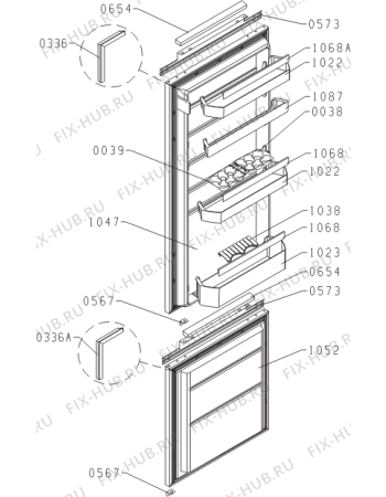Взрыв-схема холодильника Gorenje GDC66178F/01 (312758, HZI3028BF) - Схема узла 02