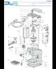 Схема №1 EC152.CD с изображением Обшивка для электрокофемашины DELONGHI 5913211701