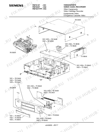 Схема №16 FM751X7 с изображением Инструкция по эксплуатации для телевизора Siemens 00531178