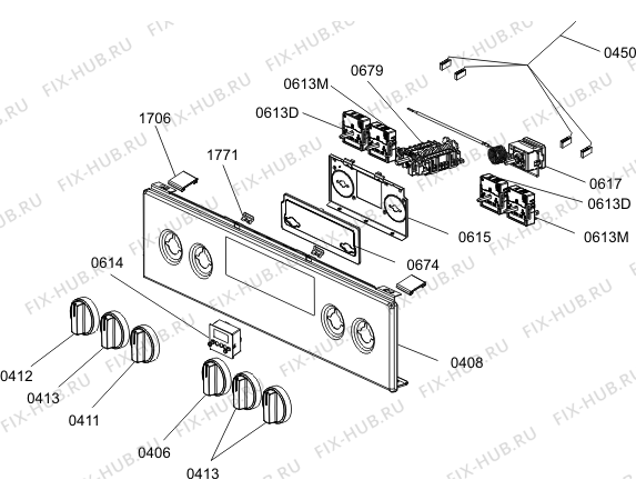 Взрыв-схема плиты (духовки) Gorenje EC5351XA (728721, FR514D-AEGA2) - Схема узла 05