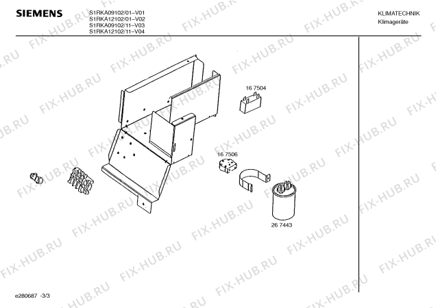 Схема №3 S1RKA09102 с изображением Компрессор для сплит-системы Bosch 00142181