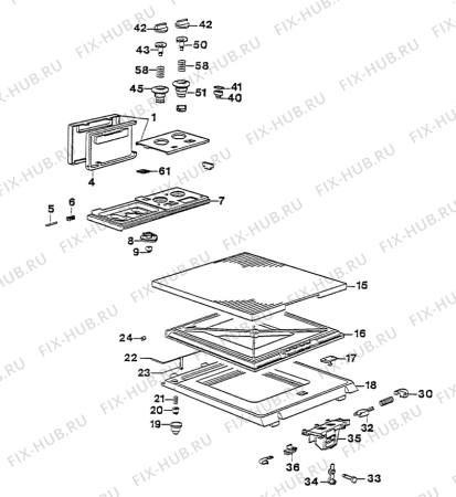 Взрыв-схема стиральной машины Husqvarna Electrolux QW6565-1 - Схема узла W30 Panel,User manual B