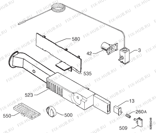 Взрыв-схема холодильника Rex FB370/2TR - Схема узла Diffusor