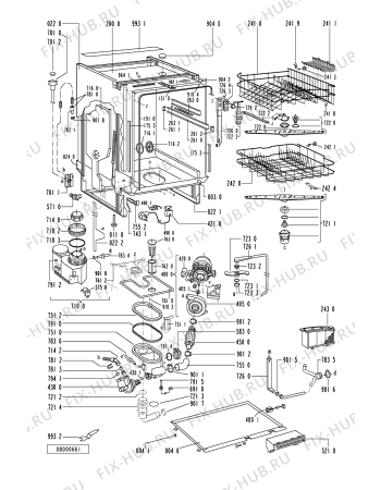 Схема №1 ADG9371S (F092251) с изображением Инструкция по эксплуатации для электропосудомоечной машины Indesit C00359703