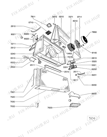 Схема №1 AKG 986 BR с изображением Холдер для вытяжки Whirlpool 481940479101