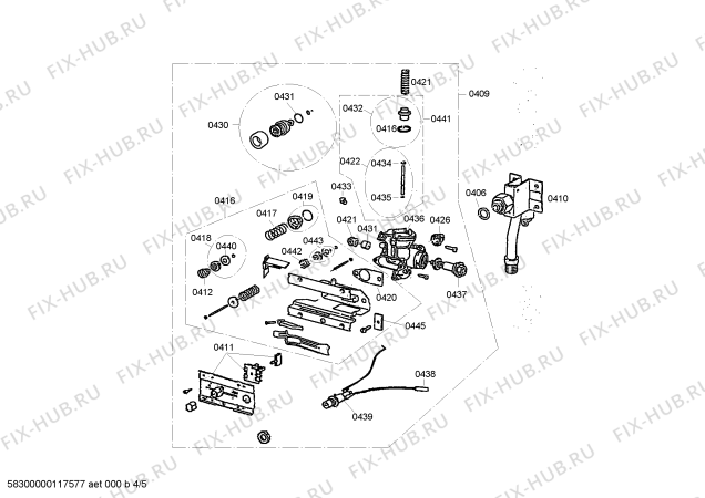 Схема №4 RDT1101 с изображением Клапан для бойлера Bosch 00604888