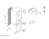 Схема №4 KGN36X74 с изображением Дверь морозильной камеры для холодильника Bosch 00479079