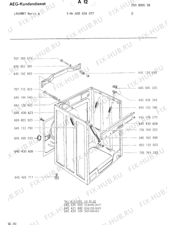 Взрыв-схема стиральной машины Aeg LAVNORIS W D - Схема узла Section3