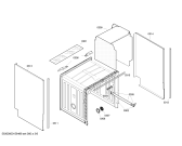 Схема №6 S45E55N4EU с изображением Передняя панель для посудомоечной машины Bosch 00707129