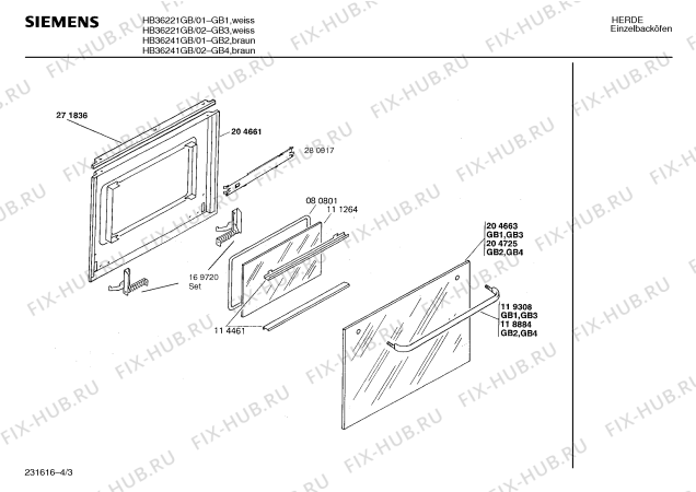 Схема №3 HB680216 HB6802 с изображением Панель для духового шкафа Siemens 00270557