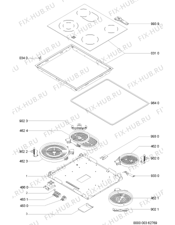 Схема №1 AKM 618/WH/WP с изображением Другое для духового шкафа Whirlpool 481925998438