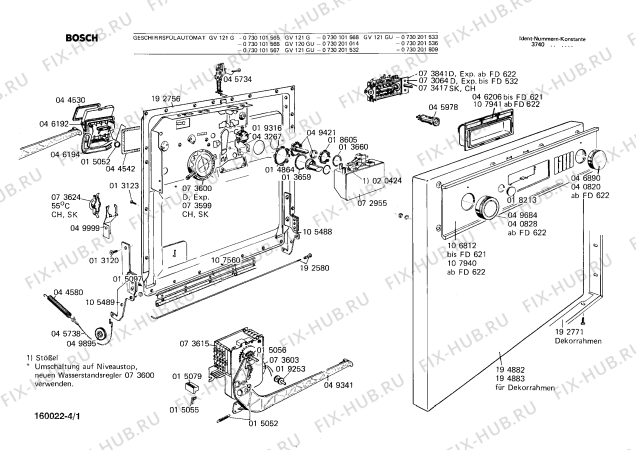 Схема №4 WG5202 LADY 520 с изображением Терморегулятор для электропосудомоечной машины Bosch 00073614