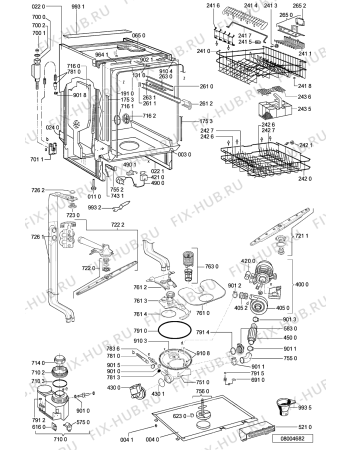 Схема №3 GI 458/1 BR с изображением Ручка регулировки (кнопка) для посудомойки Whirlpool 481241359156