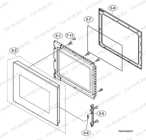 Схема №1 QN4040X с изображением Холдер для свч печи Aeg 50280574000